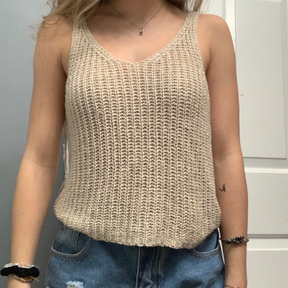 Pretty Knitted Beach Tank Top